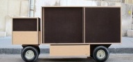 : Il camion-credenza di Jerome Dumetzer -   Un anonimo mobile trasformato in un fantasioso incrocio tra un giocattolo e arredamento da adulti