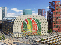 Sono partiti a fine anno, dopo sei anni dal concorso,  i lavori del Markthal Rotterdam  