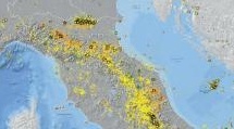La nuova carta della sismicita' in Italia raccoglie i terremoti dal 2000 al 2012